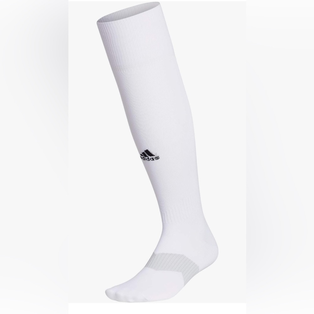 Adidas Unisex Adult Metro 5 Soccer Socks One Pair White Size Large New